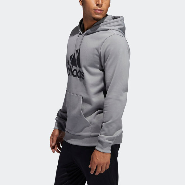 Толстовка Men's adidas Large Logo Basketball Sports Gray, серый — фото 3