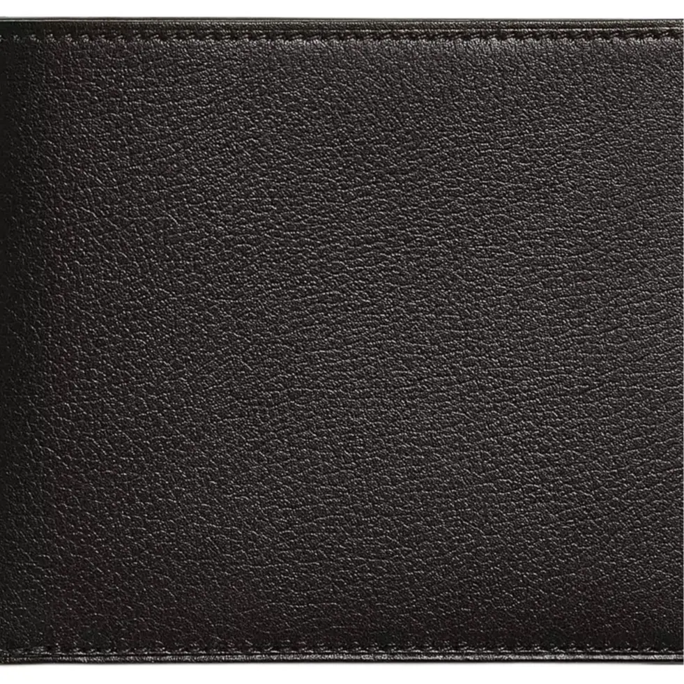 HERMES Кожаный картхолдер Citizen Twill Evergrain Calfskin мужской черный французский синий сапфировый синий, Black & French Blue & Sapphire Blue — фото 3