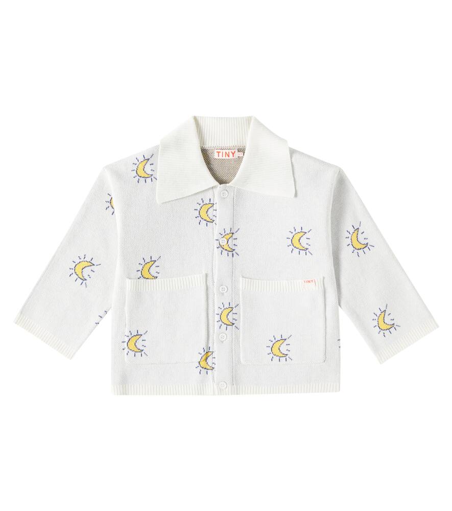 

Кардиган из хлопкового жаккарда Midnight Sun Tinycottons, Off-White