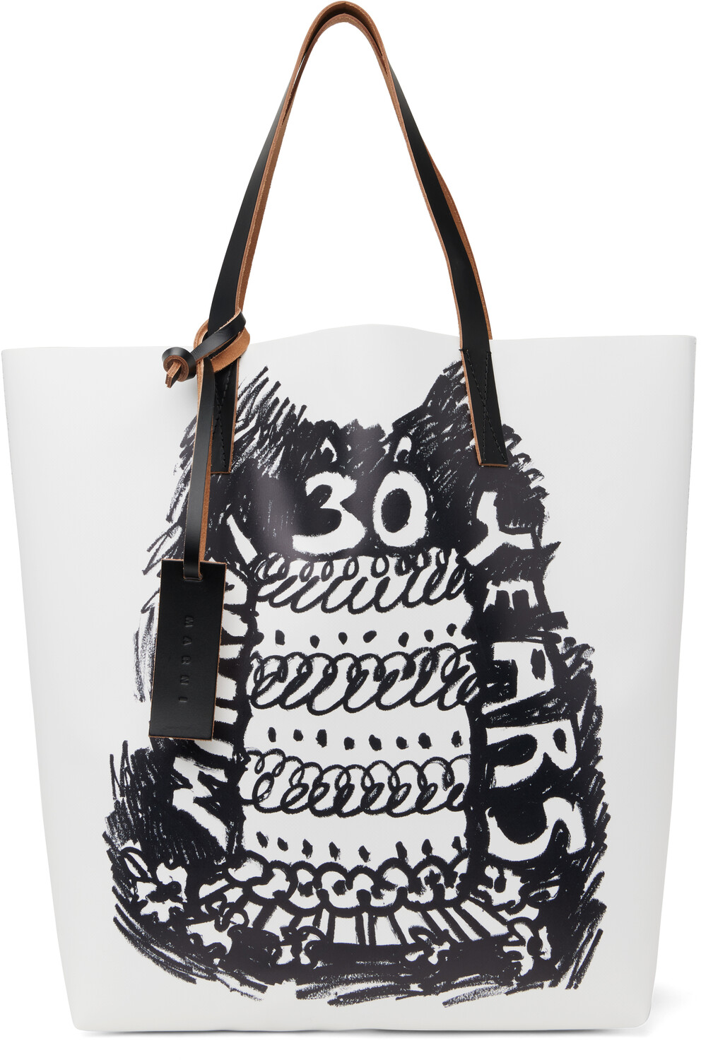 

Сумка-тоут Tribeca N/S White & Birthday Marni