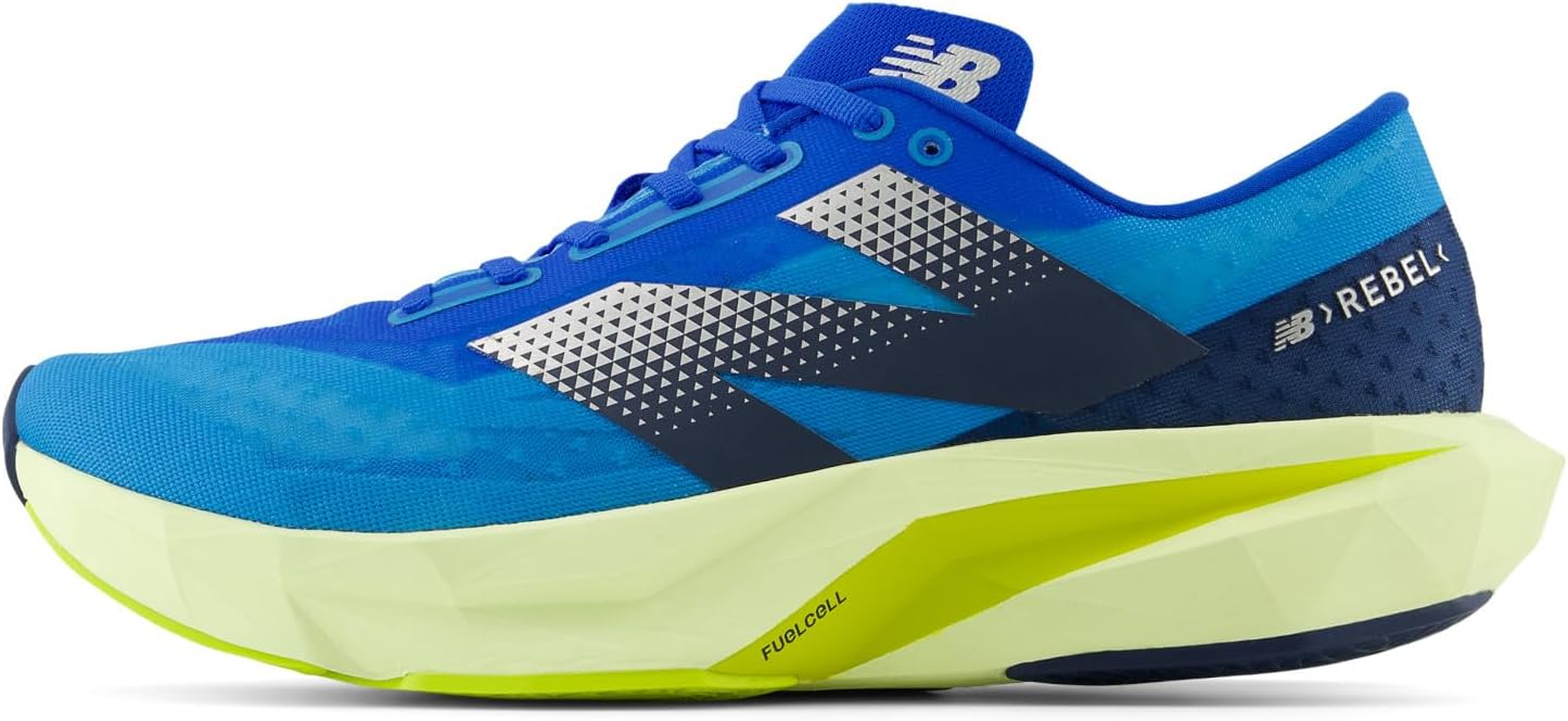 Мужские кроссовки New Balance FuelCell Rebel V4, Spice Blue/Limelight/Blue Oasis — фото 3