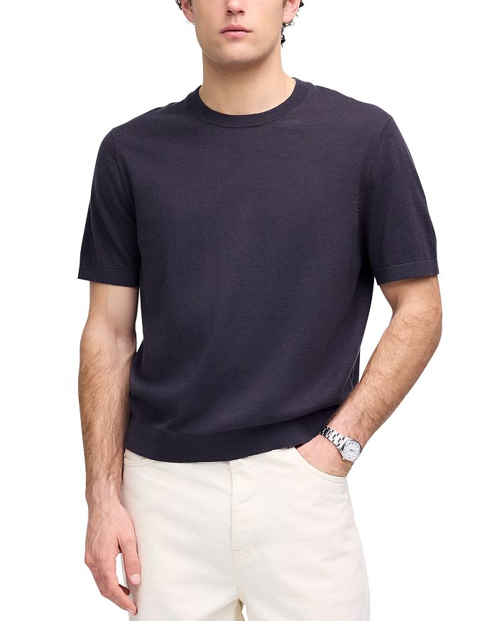 

Свитер с коротким рукавом Regular Fit Madewell, черный