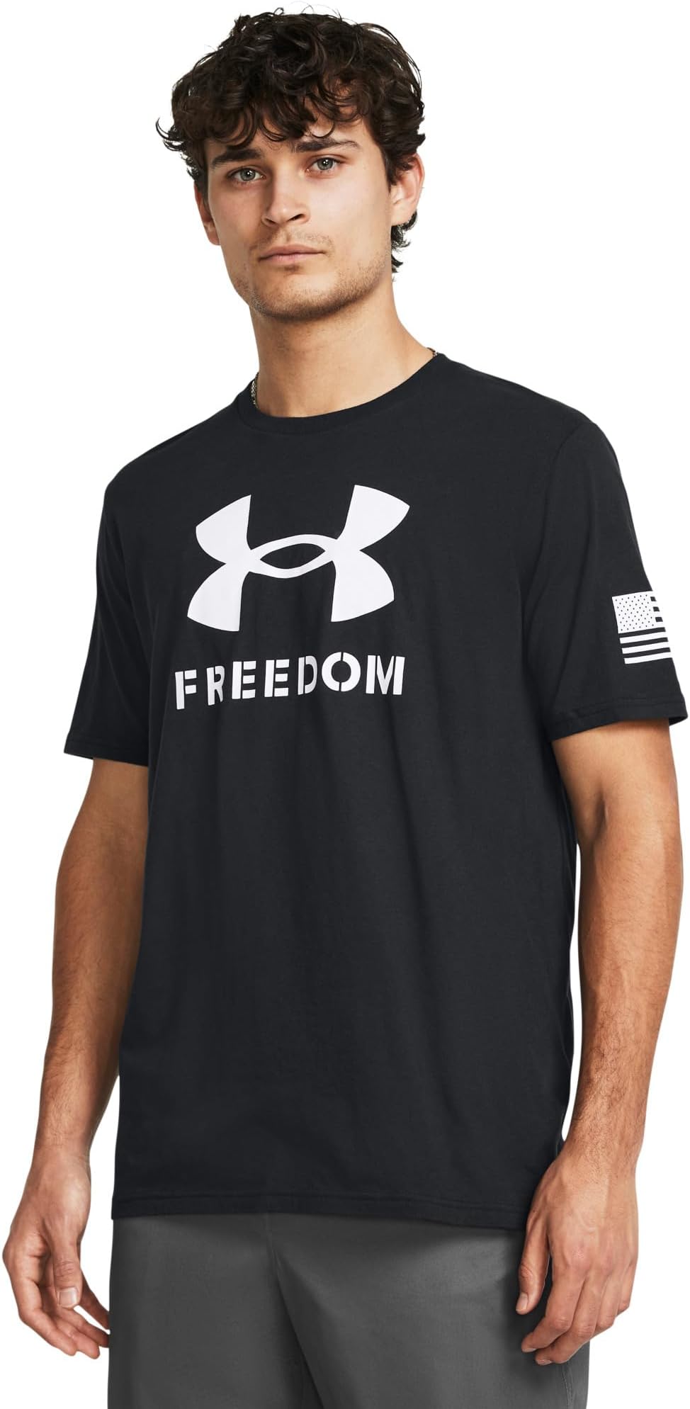 

Футболка Under Armour Freedom Logo T-Shirt, черный/белый