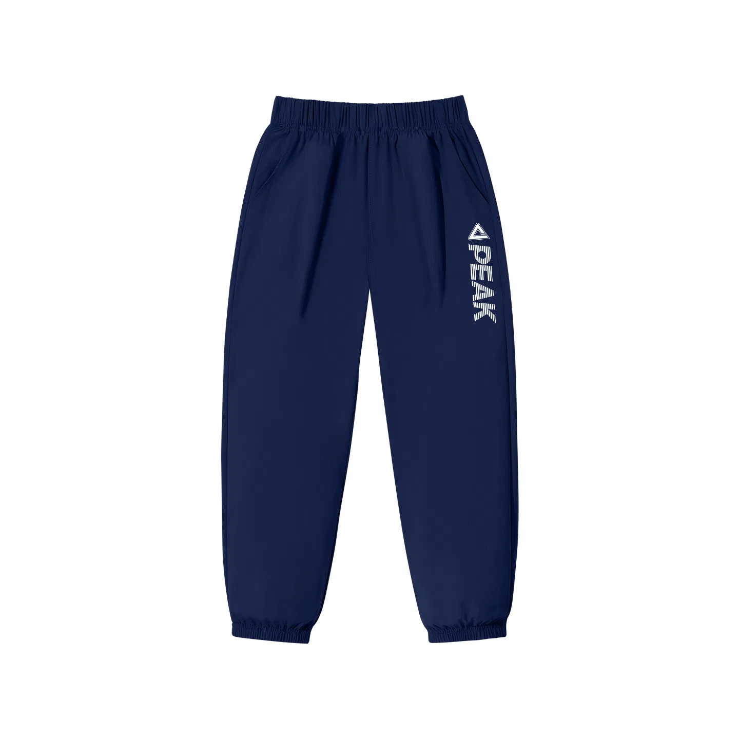 Детские быстросохнущие спортивные штаны PEAK Navy Blue/PK White