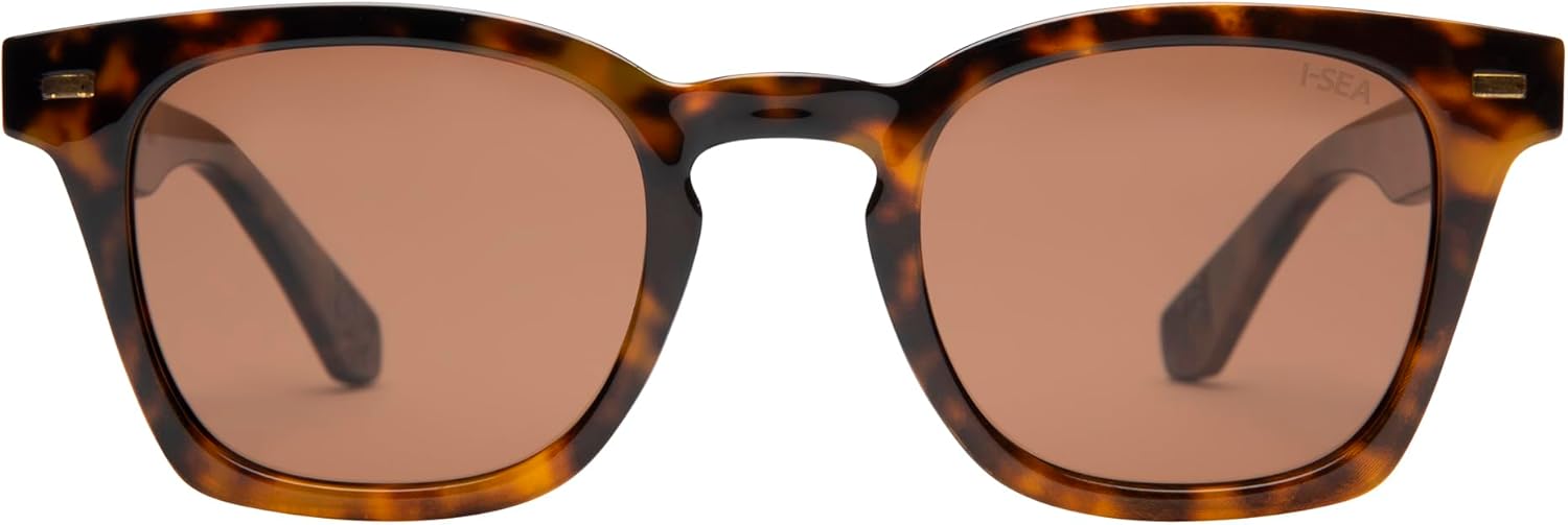 

Солнцезащитные очки-авиаторы I-SEA PALMER, поляризованные линзы, 100% защита от УФ-излучения, квадратная оправа, доступны в нескольких цветах, Tort / Brown Polarized Lens