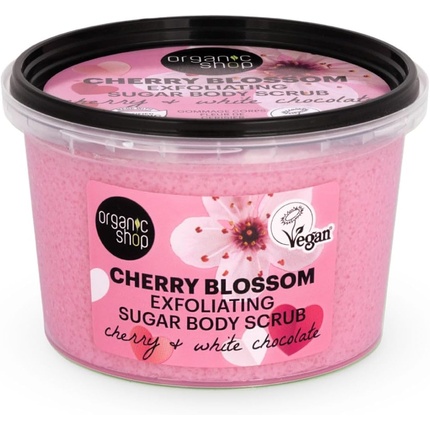 

Organic Shop Отшелушивающий сахарный скраб для тела Cherry Blossom 250 мл Вишня и белый шоколад 250 г