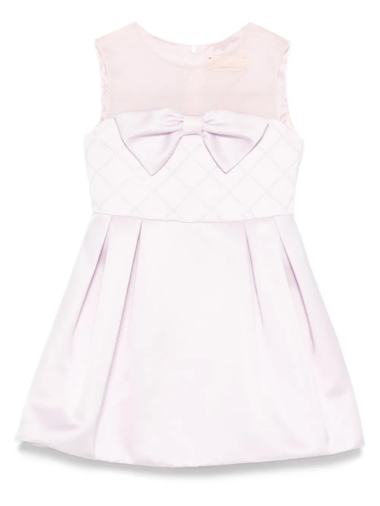 

Платье с бантом Elisabetta Franchi La Mia Bambina, фиолетовый
