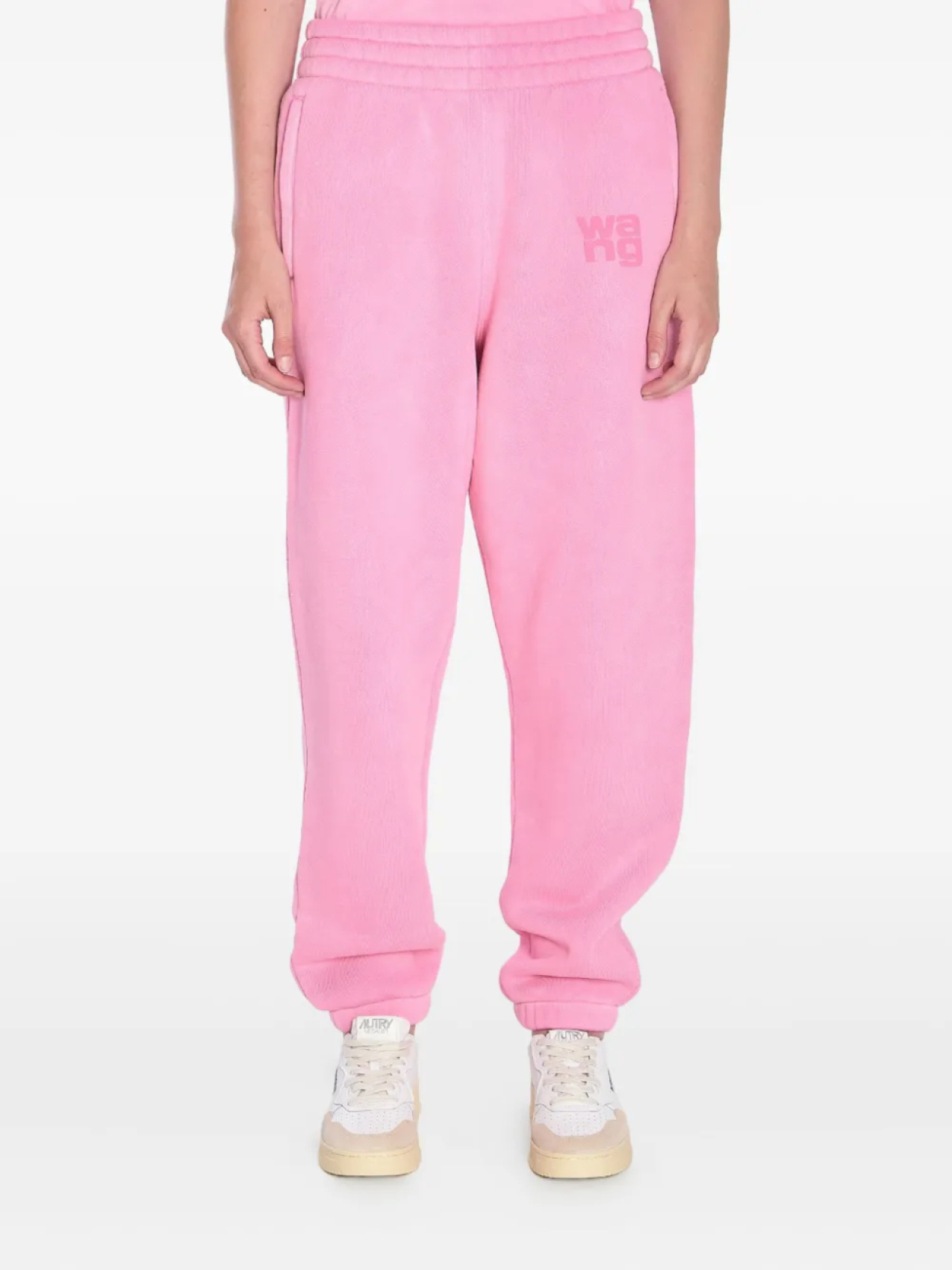 

Брюки из хлопковой смеси Alexander Wang, розовый