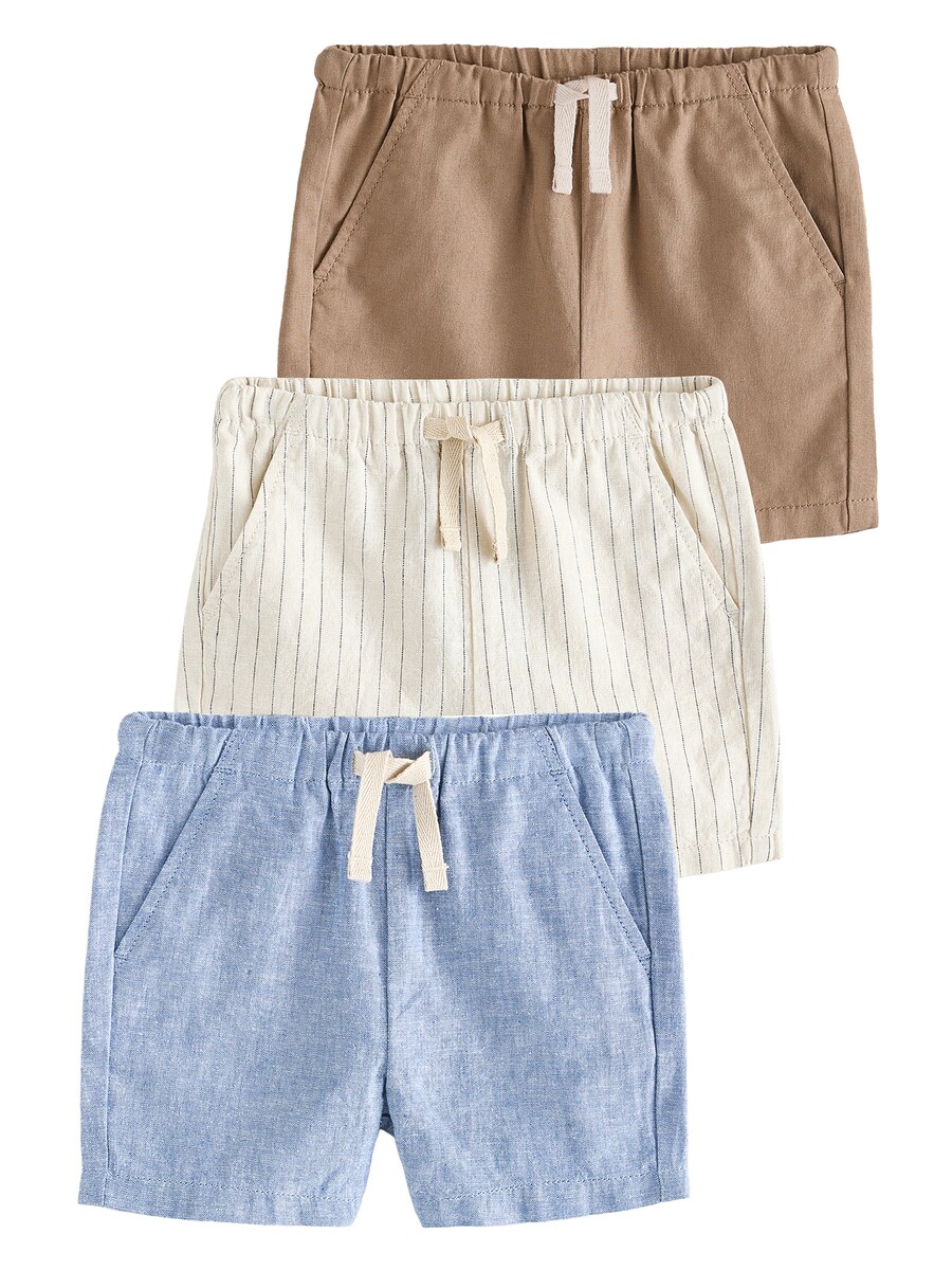 

Брюки свободного кроя Next, цвет Beige/Blue denim