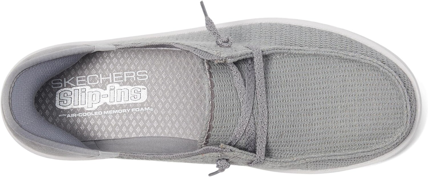 Кроссовки SKECHERS Venice - Coastal Groove Hands Free Slip-Ins, серый — фото 2