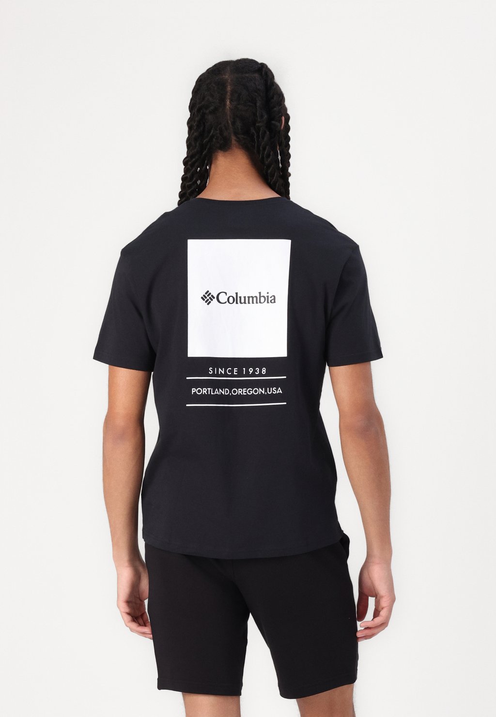 

Футболка с принтом BARTON SPRINGS GRAPHIC TEE Columbia, черный