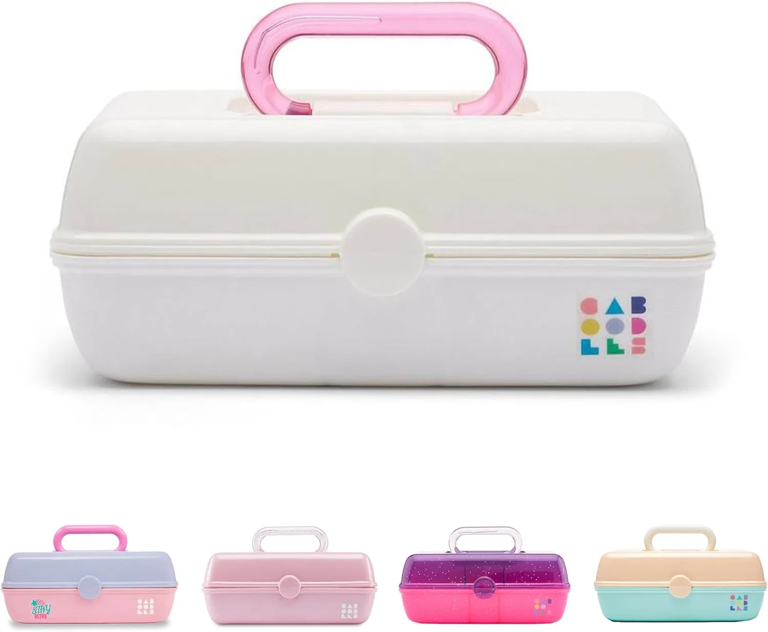 Косметичка Caboodles Pretty In Petite в винтажном стиле Caboodles, White/Opulent Garden