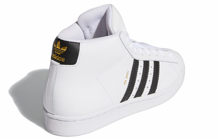 Кроссовки adidas originals Pro Model Kids Skateboarding Shoes GS Mid-top White/Black — фото 4