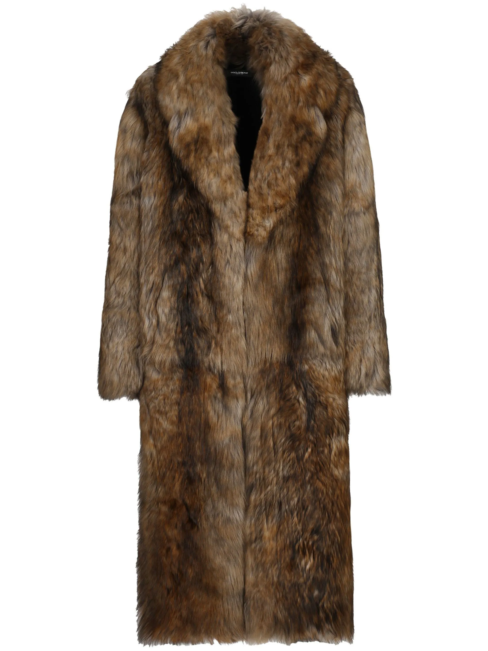 

Длинная шуба Dolce & Gabbana, коричневый