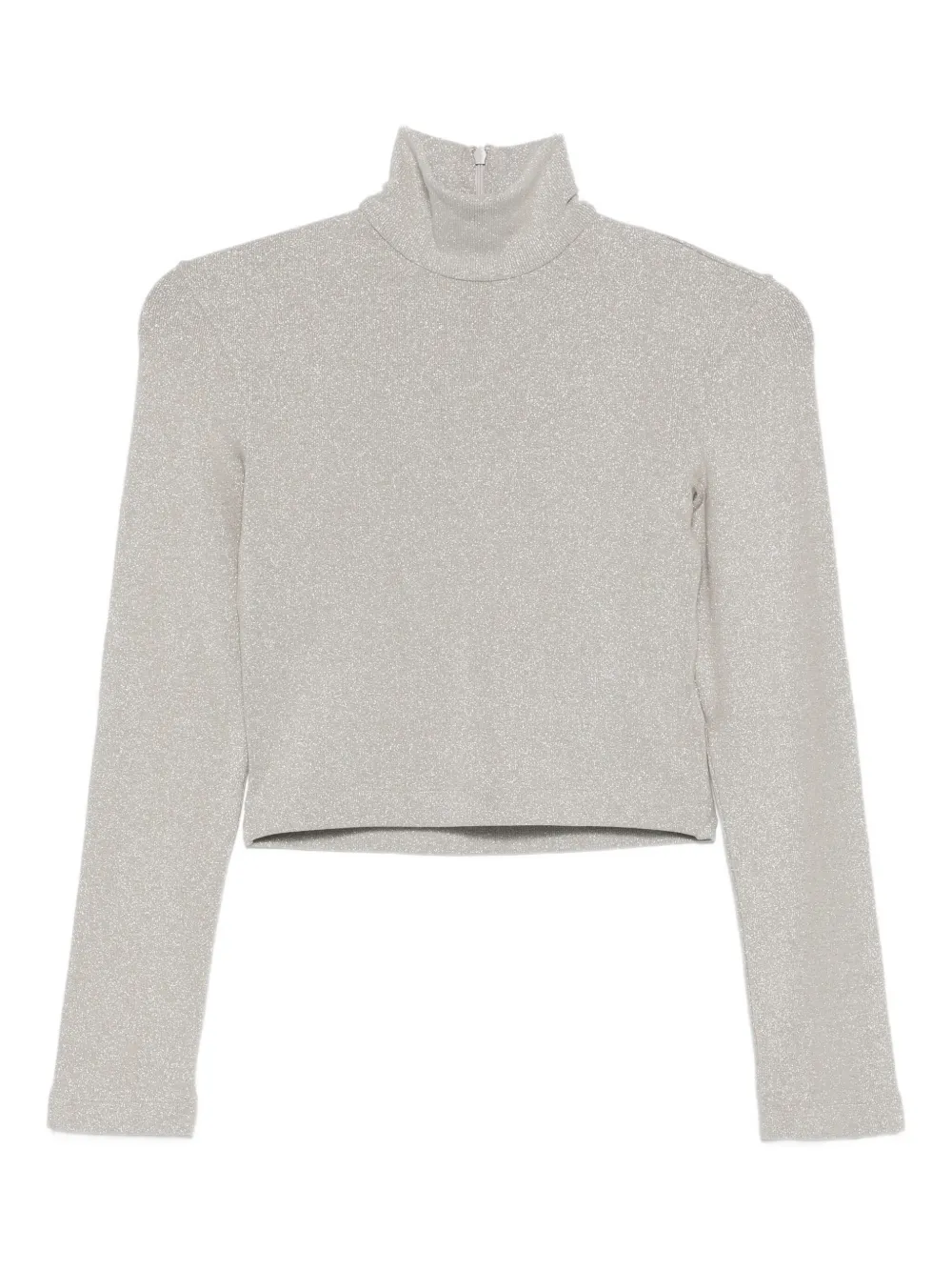 

Топ с высоким воротником и блестками Ralph Lauren Collection, нейтральный