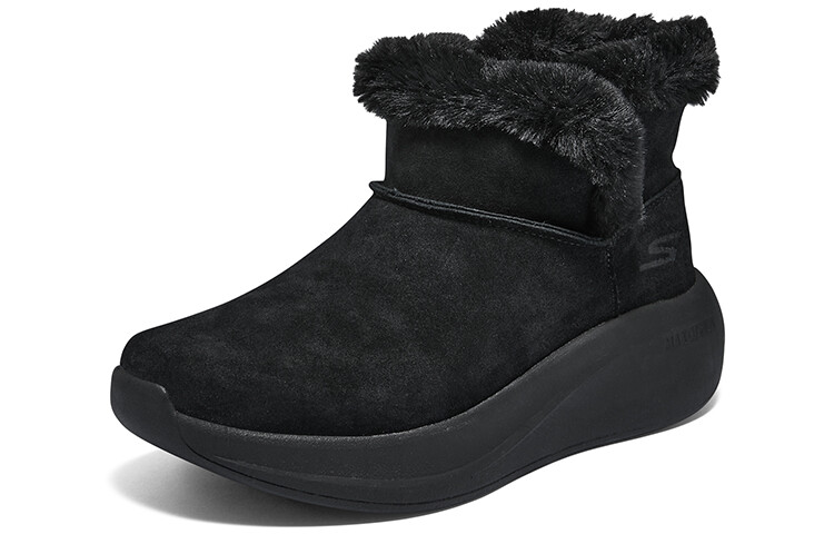 Зимние ботинки женские Skechers с мехом, черный — фото 3