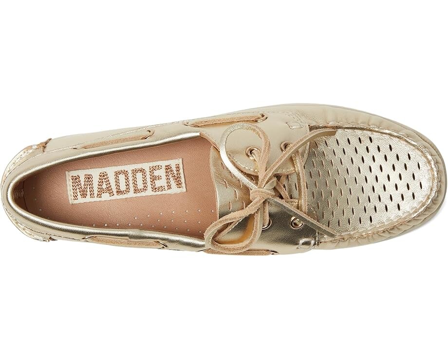 Лоферы Steve Madden Sail, цвет Gold Leather — фото 2