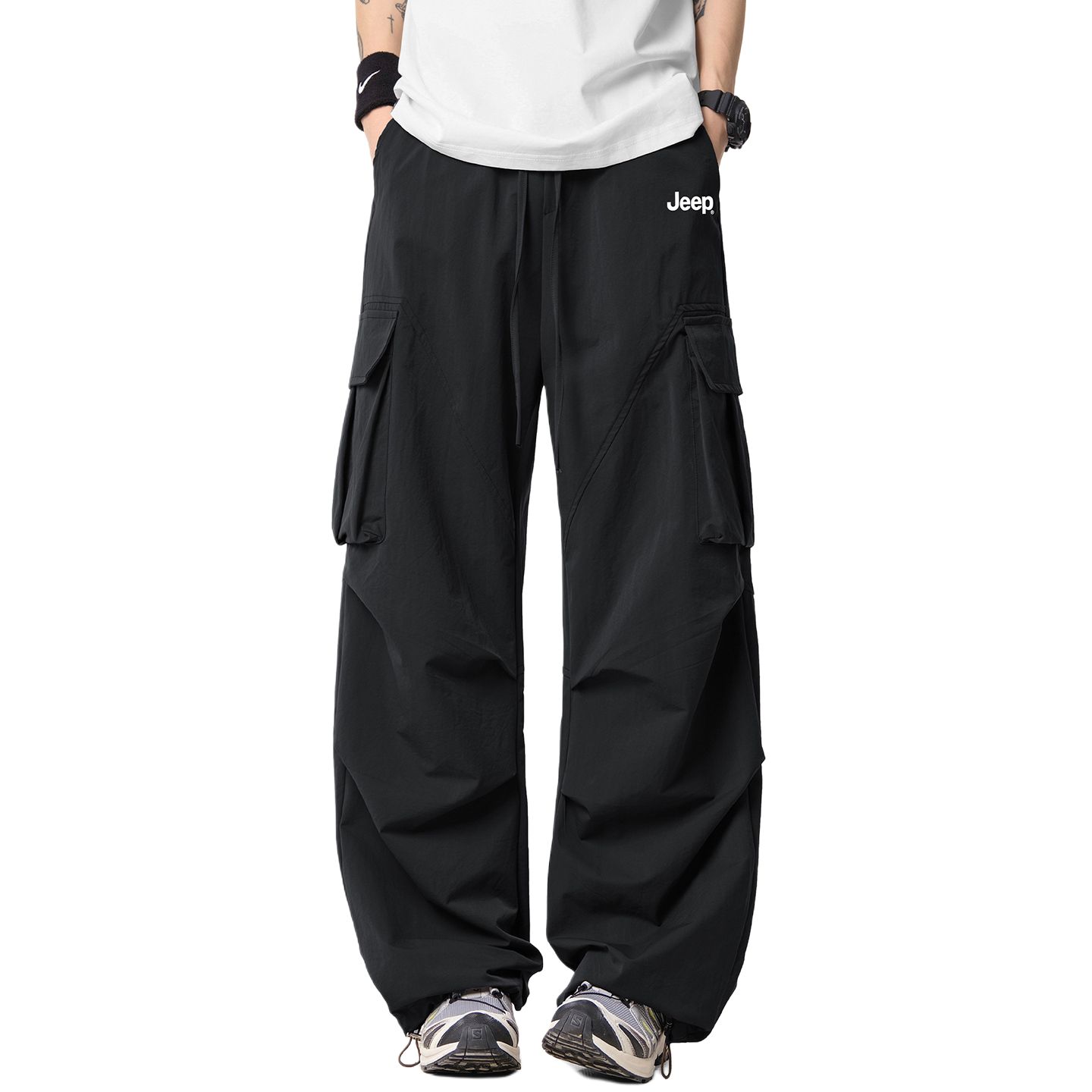 

Повседневные брюки Unisex Moderate Parachute Jeep, черный