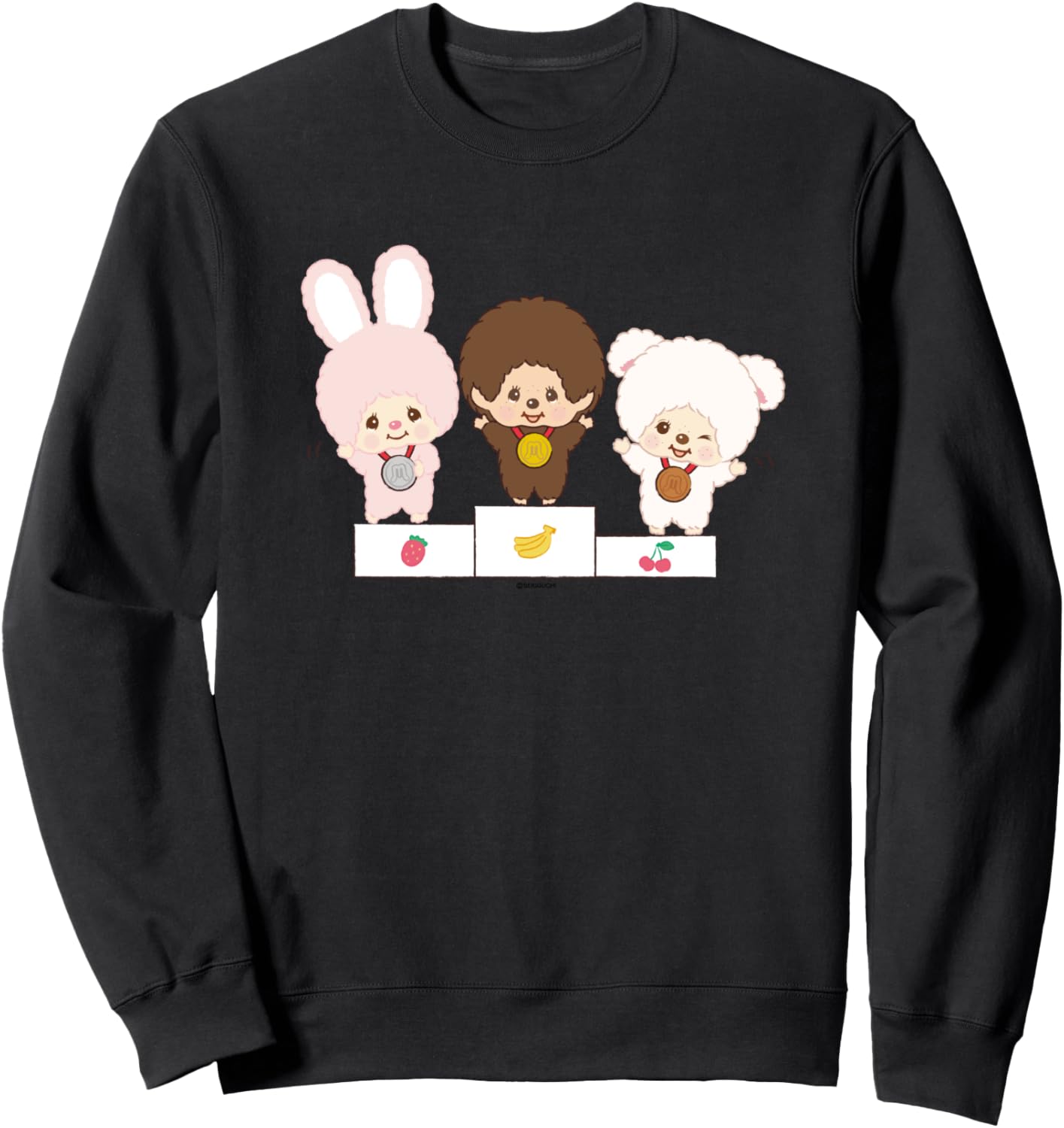 

Толстовка с графическим принтом Monchitch Monchhichi, черный