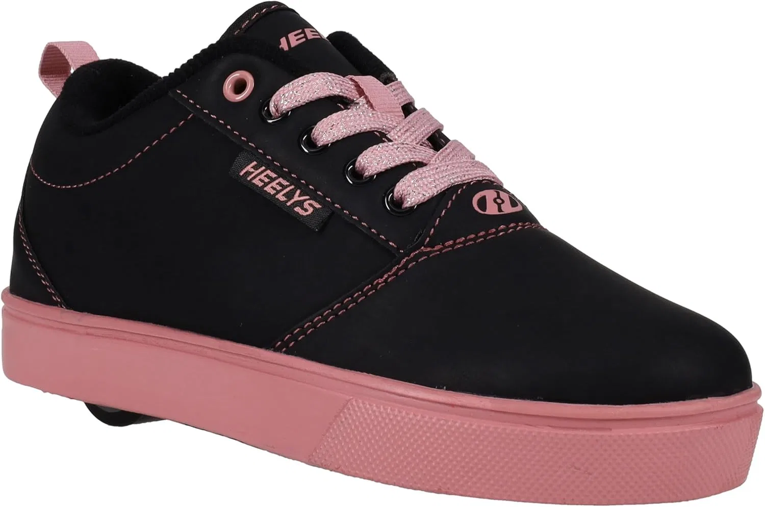 Кроссовки с колесиками Heelys Voyager, Black/Light Pink