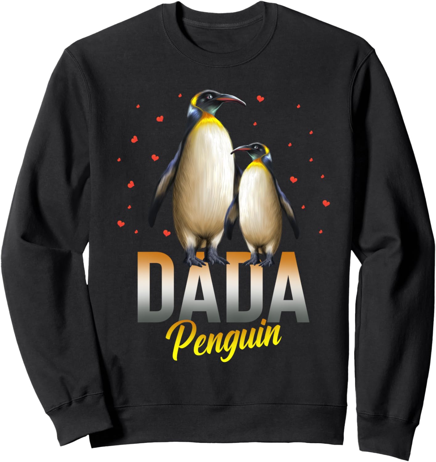 

Подарок от Dada Penguin: толстовка с изображением пингвинов в племенном стиле Penguin Family T-Shirt Nyc, черный