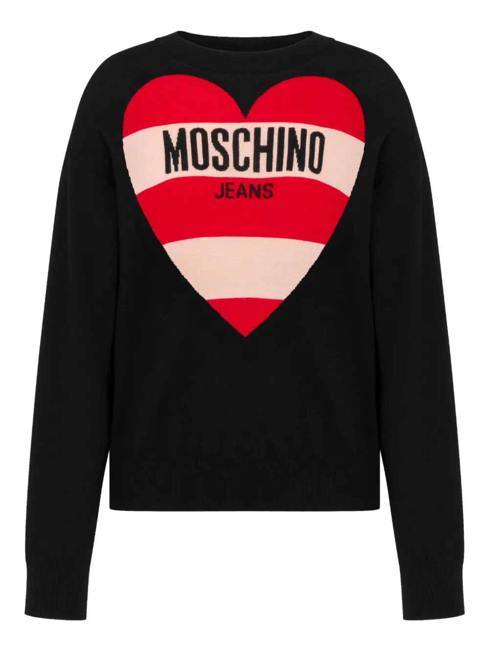 

Свитер с логотипом MOSCHINO JEANS, черный