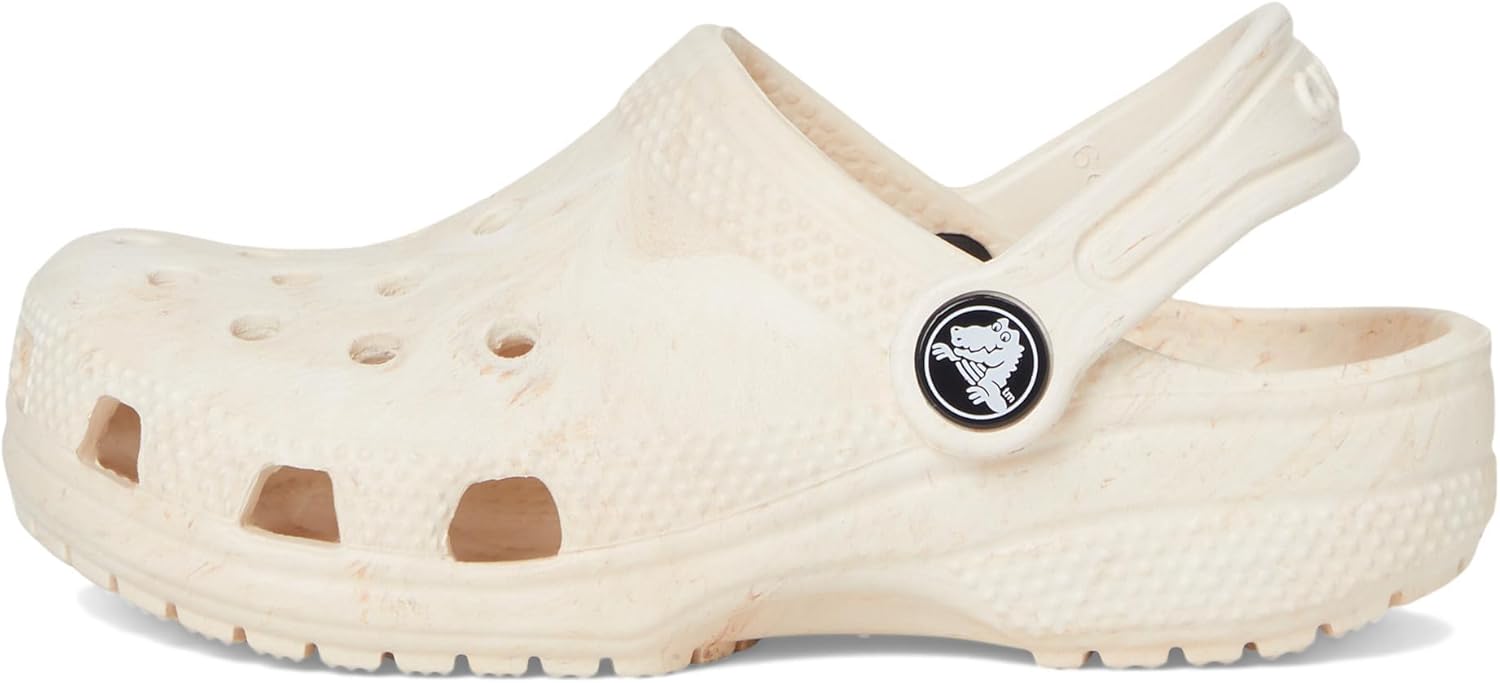 Детские сабо Crocs унисекс, классические, с мраморным рисунком, акварельным рисунком, размер K, Bone Swirl — фото 4
