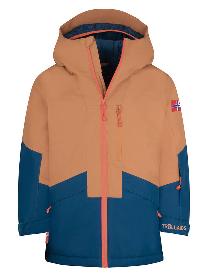

Лыжная куртка Trollkids Ski-/ Snowboardjacke Kongsberg, цвет Hellbraun/Blau
