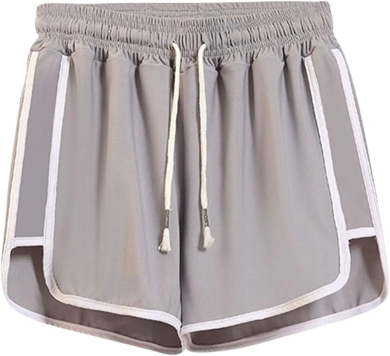 

Женские шорты Relaxed Fit для тренировок с эластичным поясом и шнурком tuduoms