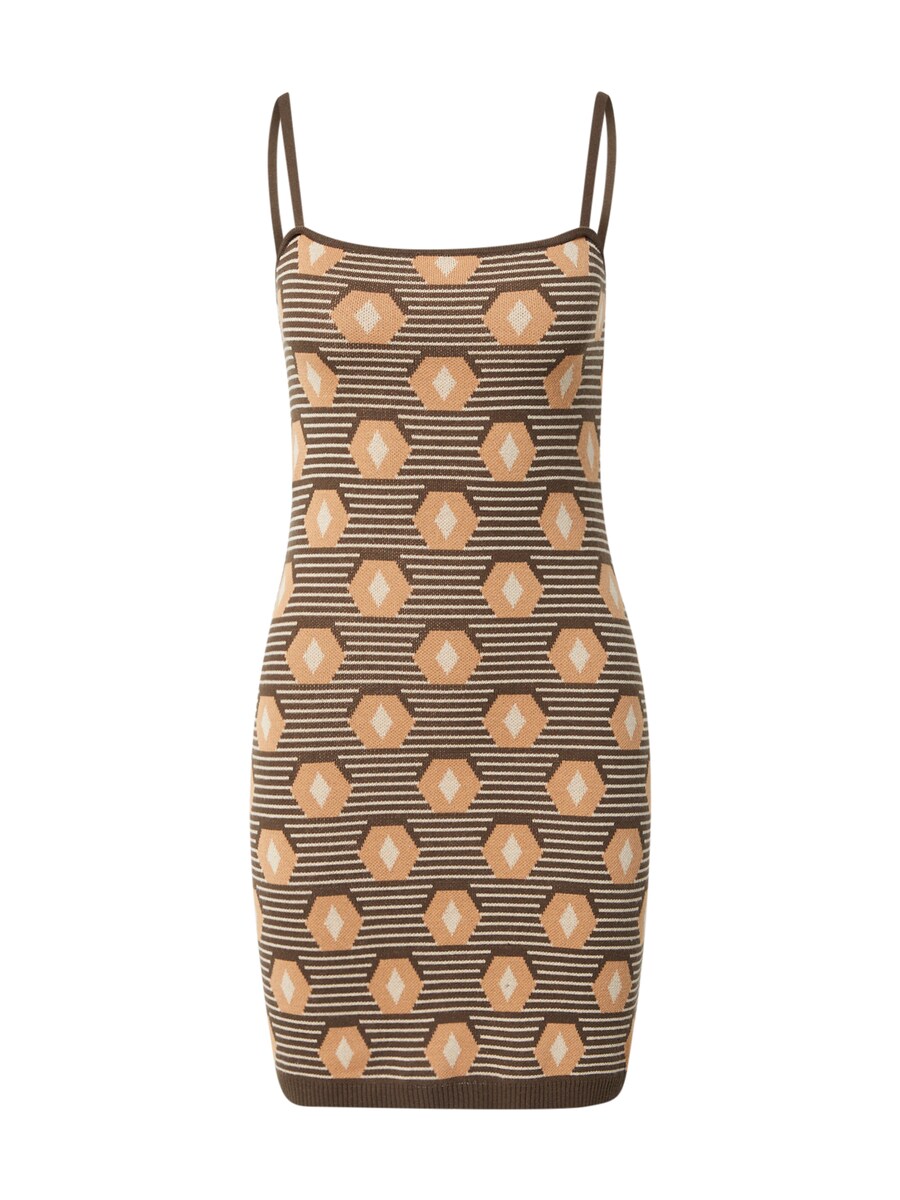 

Вязаное платье GLAMOROUS, цвет Brown/Light brown