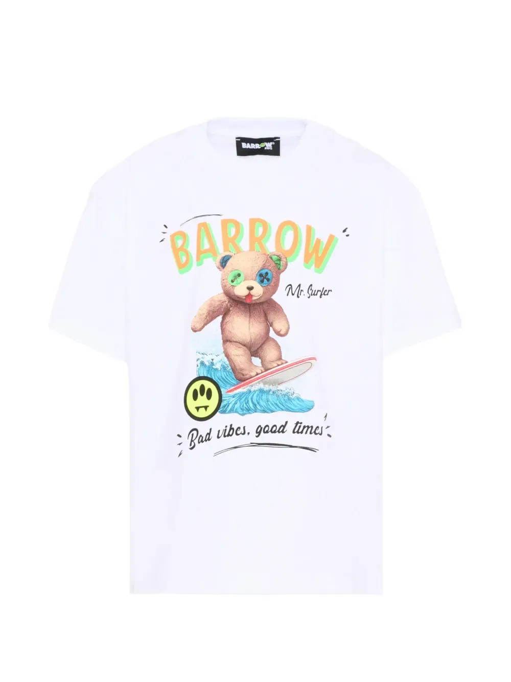 Футболка с короткими рукавами и графическим принтом Barrow Kids, белый