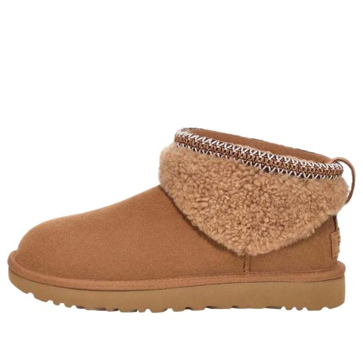 Угги (WMNS) UGG Classic Ultra Mini Maxi Curly Boot 'Chestnut'