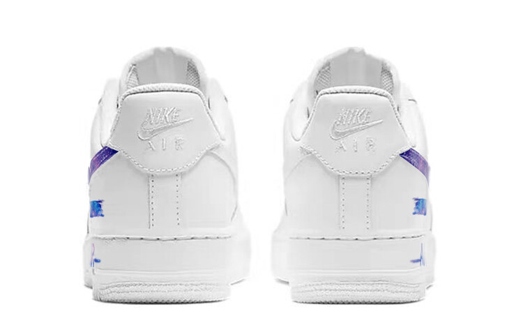 Кроссовки Nike Air Force 1 Skateboard Shoes Women's Low-Top White Blue — фото 4