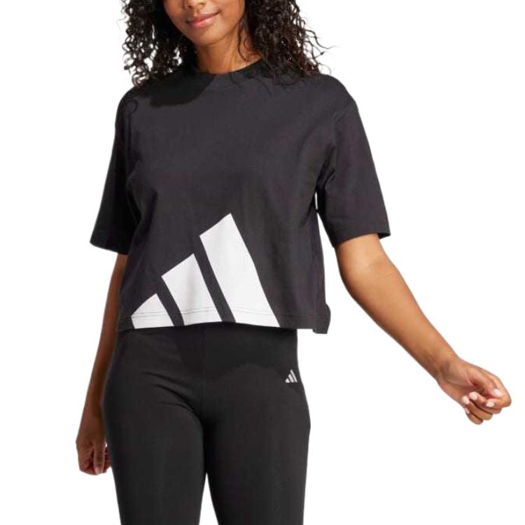 Adidas Футболка с рукавом дроп-шолдер Essentials женская black — фото 3