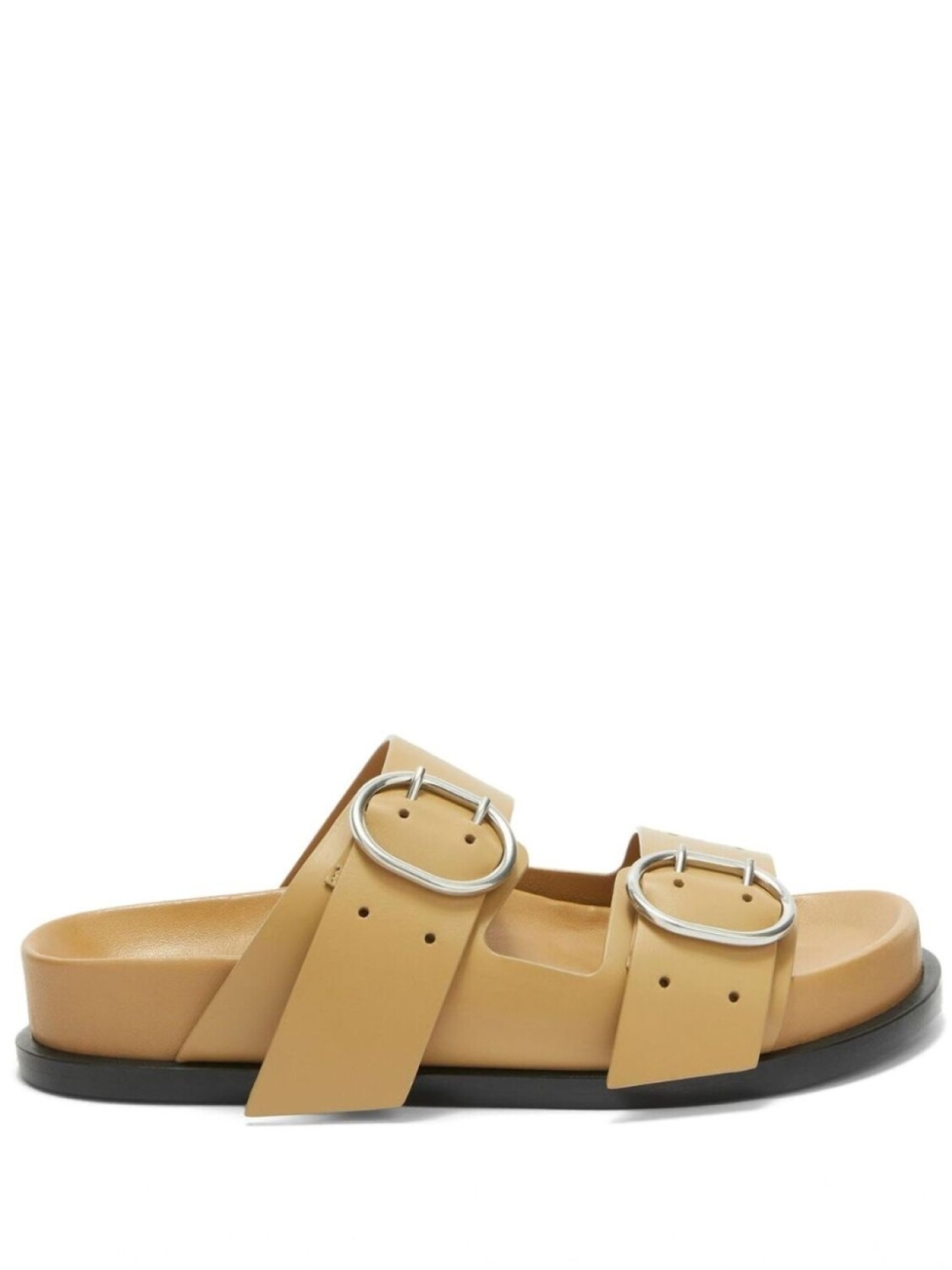 Jil Sander сандалии с пряжками, коричневый
