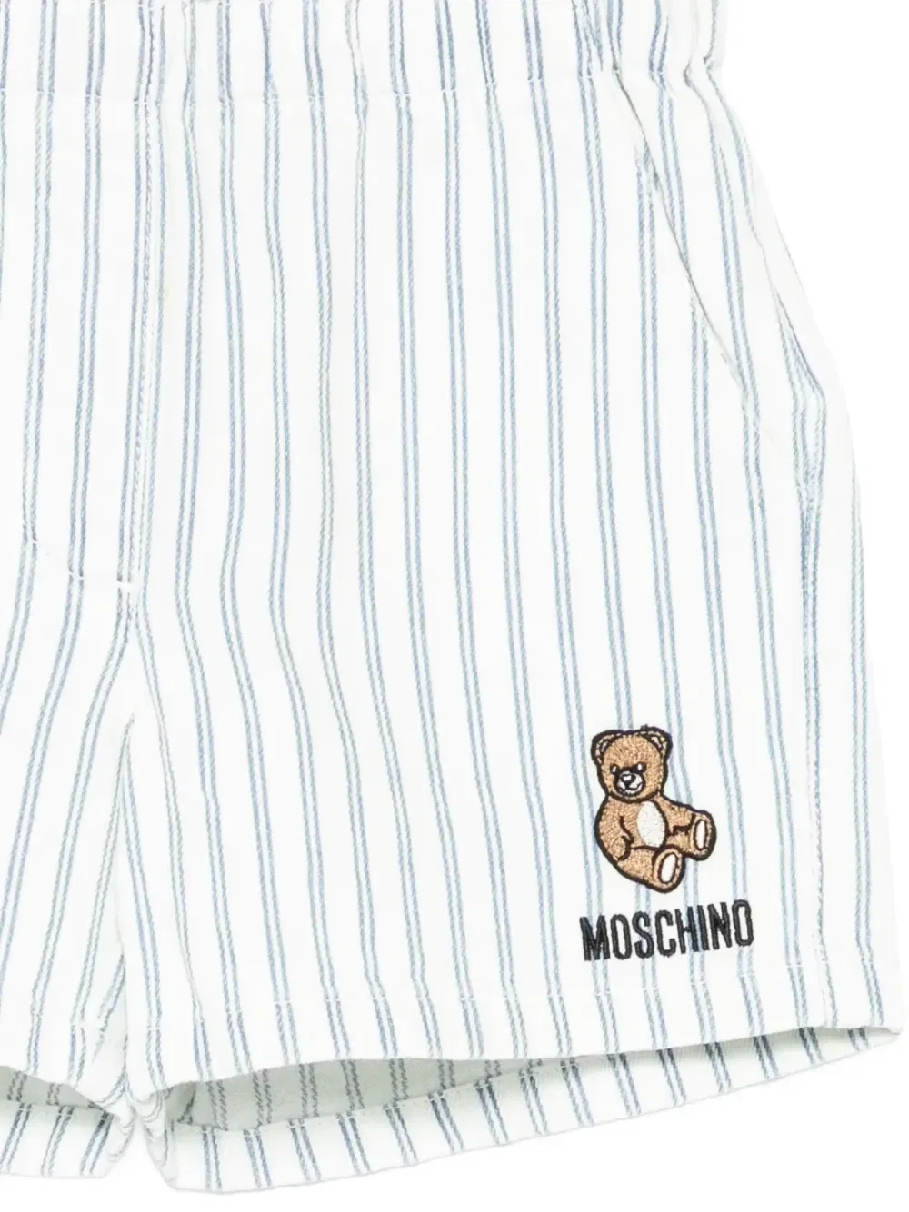 Полосатые шорты Moschino Kids, белый — фото 3