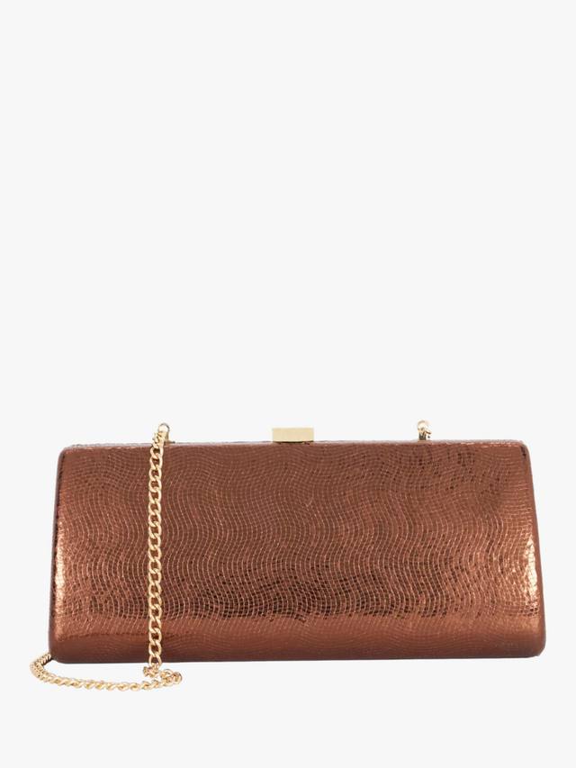 

Текстурированный кросс-боди клатч Belinda Dune London, Bronze