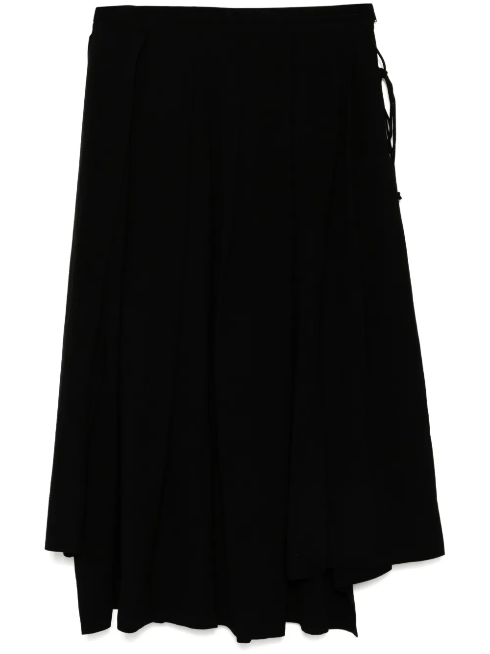 

Плиссированная юбка Yohji Yamamoto, черный