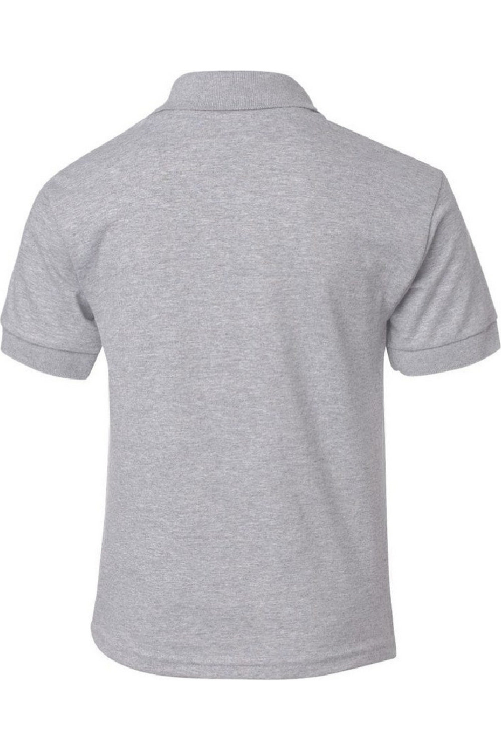 Детская рубашка-поло унисекс из джерси Gildan DryBlend, цвет sport grey — фото 2