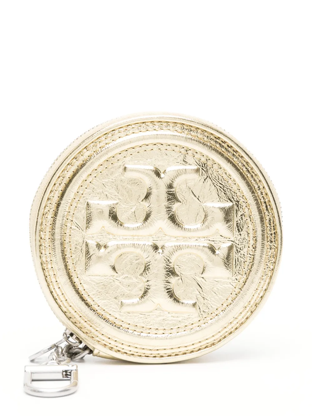 

Кошелек Fleming с эффектом металлик Tory Burch, золотой
