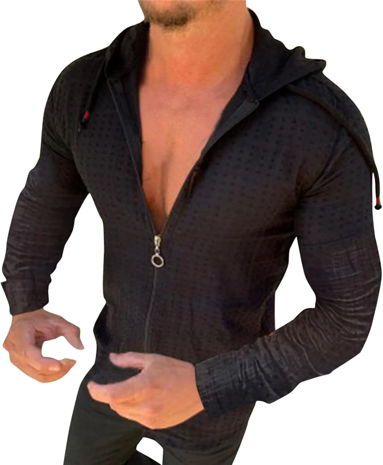 

Трендовый худи для мужчин с длинным рукавом и молнией YSERB