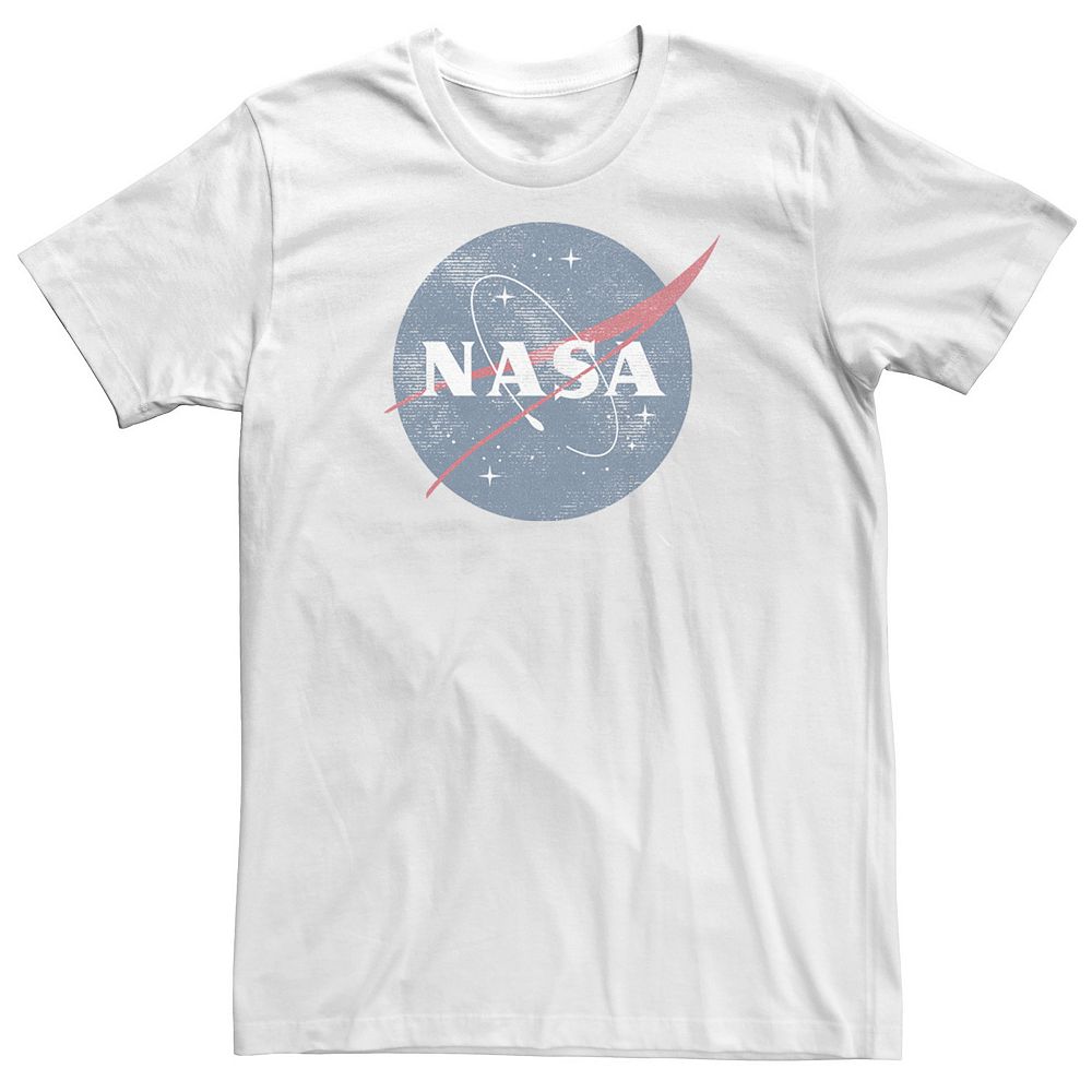 

Пастельно-синяя футболка с логотипом Big & Tall NASA Licensed Character, цвет Charcoal Heather