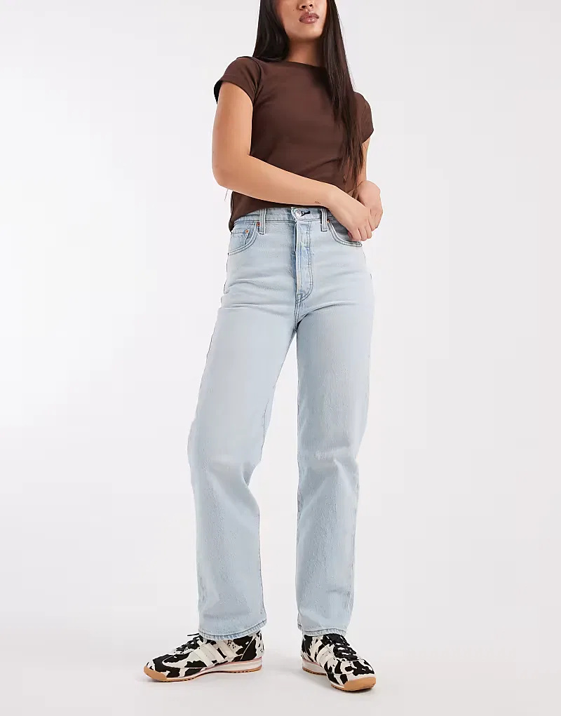 Джинсы Levis прямого кроя до щиколотки Levi's, светло-голубой