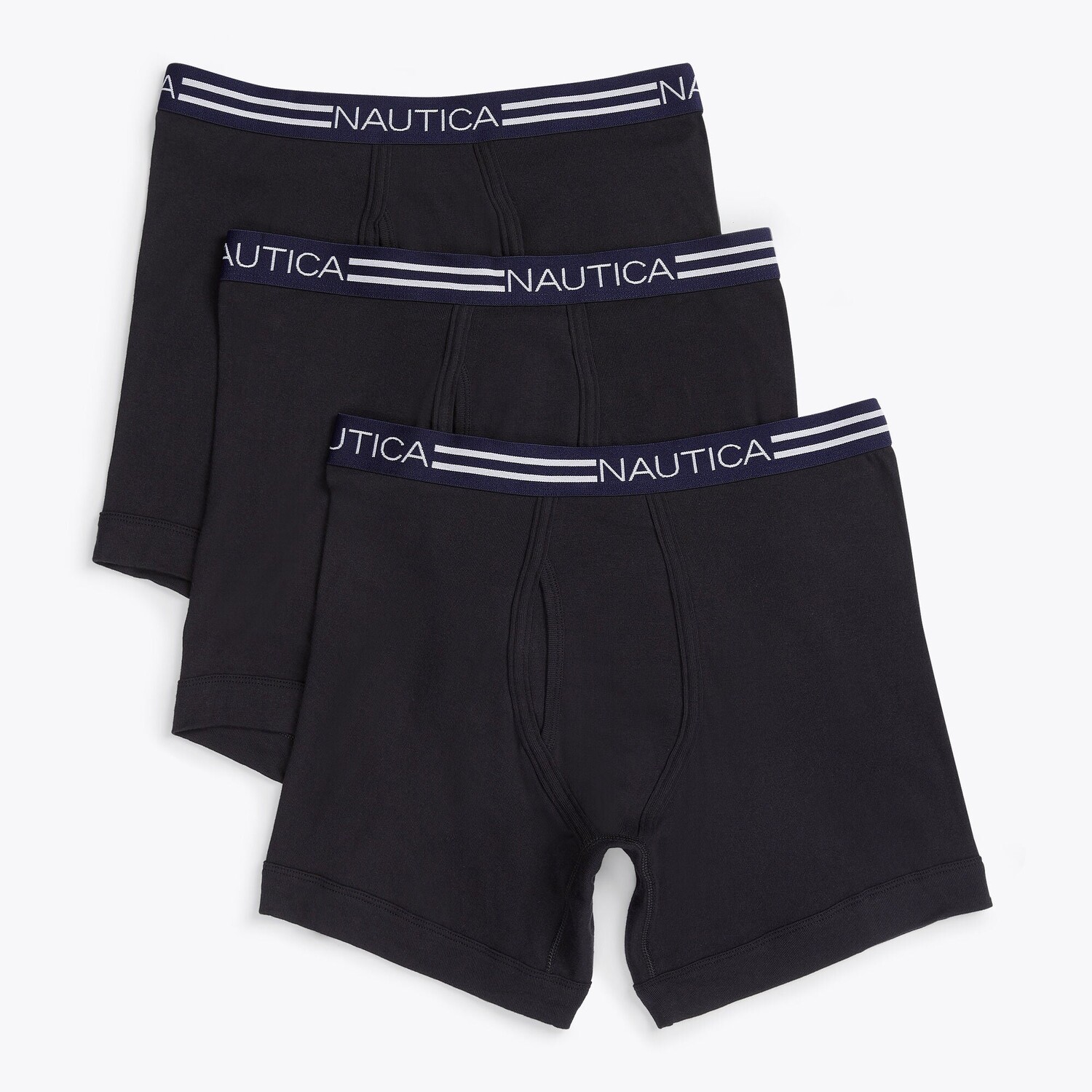 

Мужские классические трусы-боксеры Nautica, 3 шт., цвет True Black