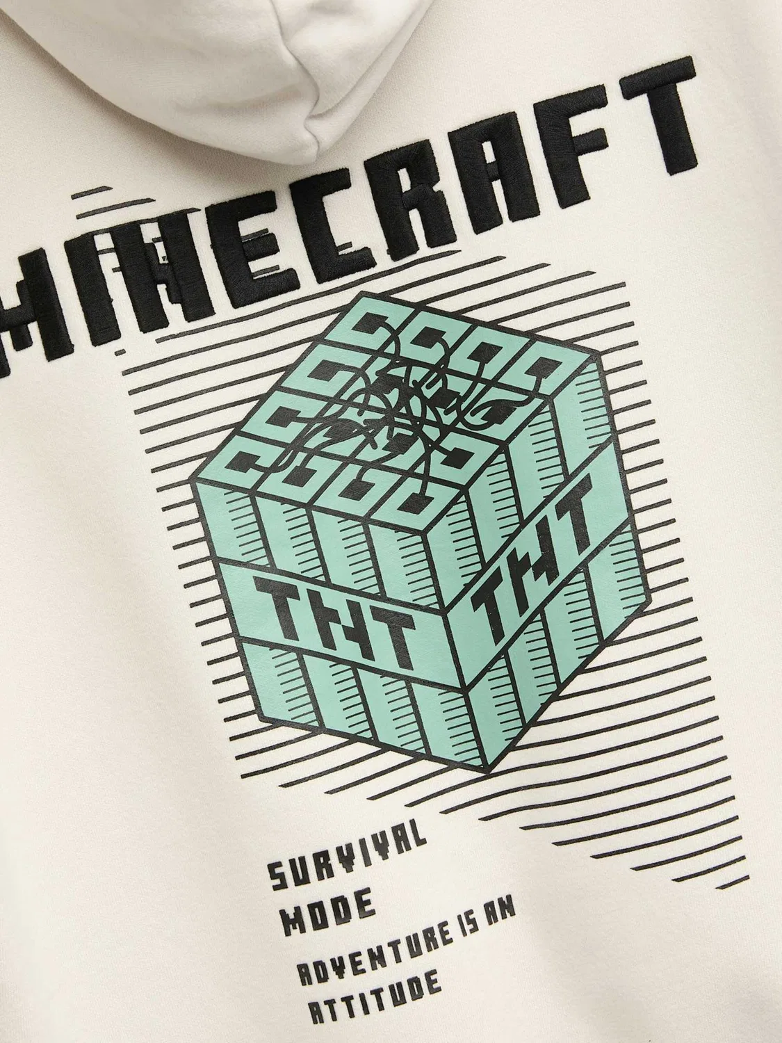 Толстовка Marks & Spencer Minecraft, бежевый — фото 4