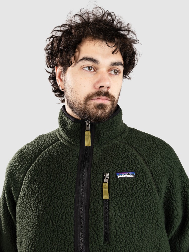 Зимняя куртка Patagonia Retro Pile Jacke, old growth green — фото 4