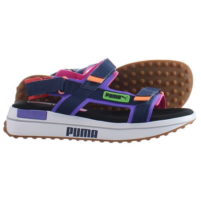 Игра будущего гонщика на разноцветных мужских сандалиях Puma, мультиколор — фото 4