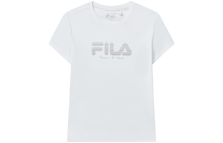 

FILA Футболка женская стандартная белая, Белый, FILA Футболка женская стандартная белая