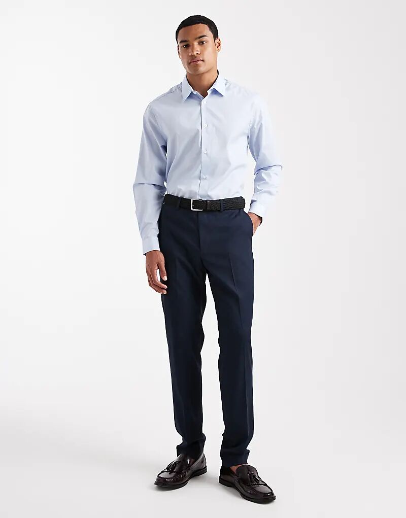 

Рубашка ASOS DESIGN синего цвета