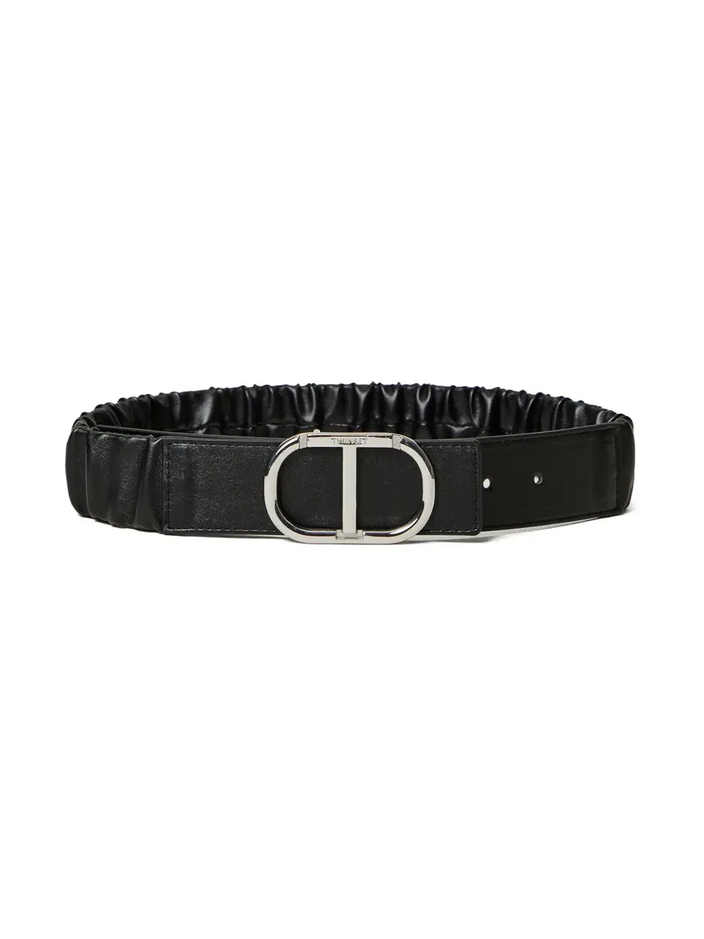Ремень с пряжкой Oval T Twinset Kids, серый